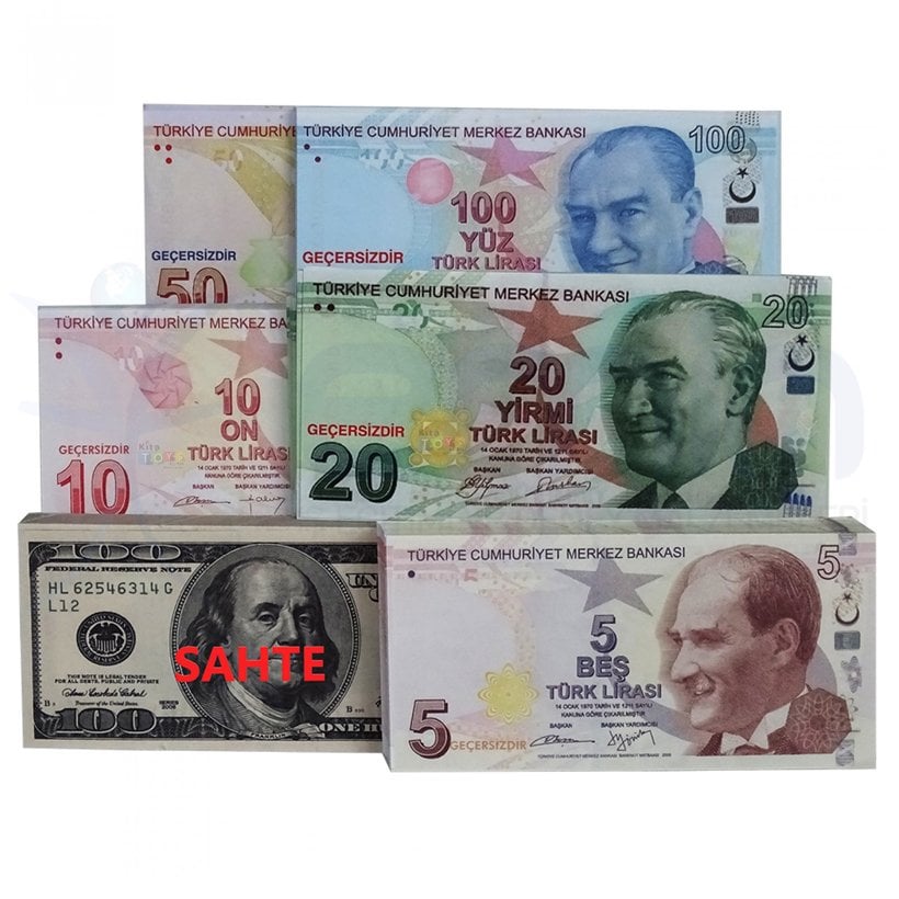 Eğitim Parası 100 Ad Türk Lirası (Sahte Kağıt Banknot)