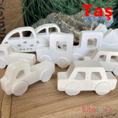 Taş Boyama Araçlar Seti 12 Adet (Sağlam Taş Tozu Arabalar) Sanat