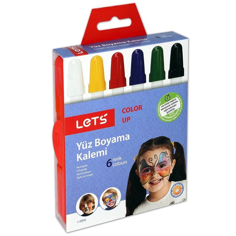 Lets Yüz Boyası 6 Renk-6806 Boyama