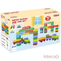 Tuğla Blok 43 Parça Araba Seti Oyuncak