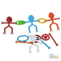 Sevimli Çubuklar ve Halkalar Puzzle (Lego Yapı Oyuncakları)