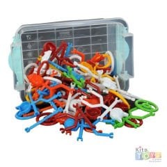 Sevimli Çubuklar ve Halkalar Puzzle (Lego Yapı Oyuncakları)