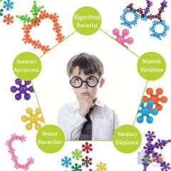 Kar Tanesi Molekül Yapı Taşları 250 Parça (Atom Parçaları)