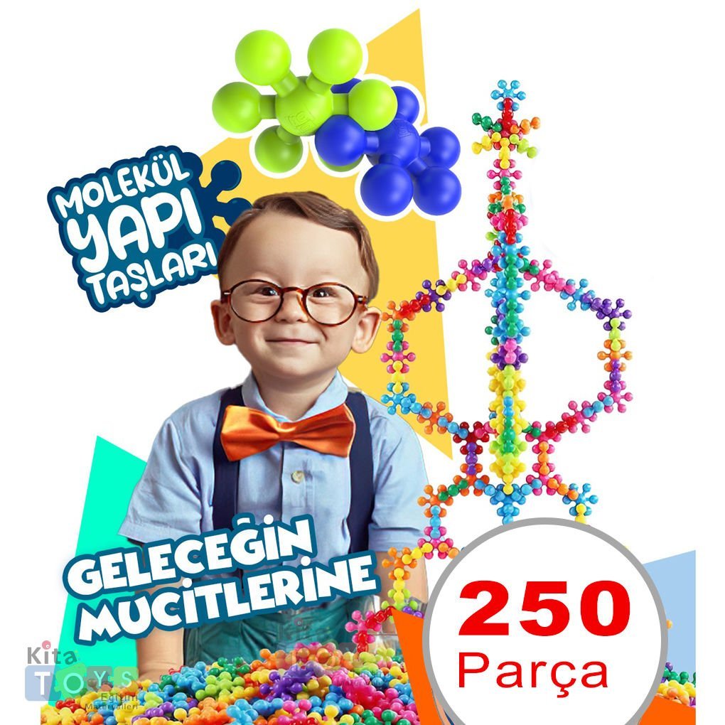 Kar Tanesi Molekül Yapı Taşları 250 Parça (Atom Parçaları)