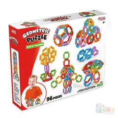 Geometrik Puzzle 96 Parça (03896) Eğitici Taraklı Oyuncak Lego