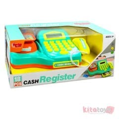 Yazar Kasa Seti Hesap Makineli, Tartılı, Işıklı Oyuncak 18 Parça