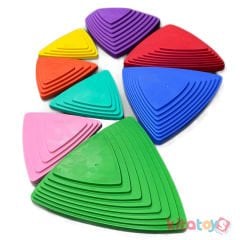 Irmak Taşları 8'li Set (Plastik Denge Dere Taşı) Nehir