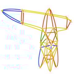 Flexi Bambu Çubuklar 300 Parça (Eğitim Ürünleri Boru) 03679