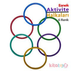 Aktivite Halkaları Esnek 6 Renk (Plastik Eğitici Çemberler)