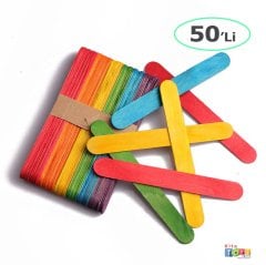 Renkli Dil Çubukları (Abeslang) 50'Li Çubuğu