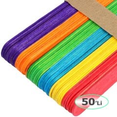 Renkli Dil Çubukları (Abeslang) 50'Li Çubuğu