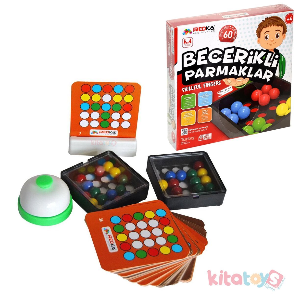 Becerikli Parmaklar Zeka Boncuk Oyunu (5439 Redka) Qbead