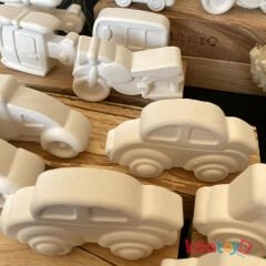 Harika Araçlar Taş Boyama Seti 12 Adet (Sağlam Taş Tozu Arabalar) Sanat Aktivite