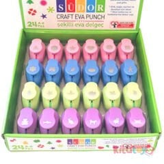 Eva Şekilli Delgeç 24'Lü Şekilgeç 1.6 cm Orta Boy Karışık Figürler BS96