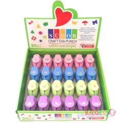 Eva Şekilli Delgeç 24'Lü Şekilgeç 1.6 cm Orta Boy Karışık Figürler BS96