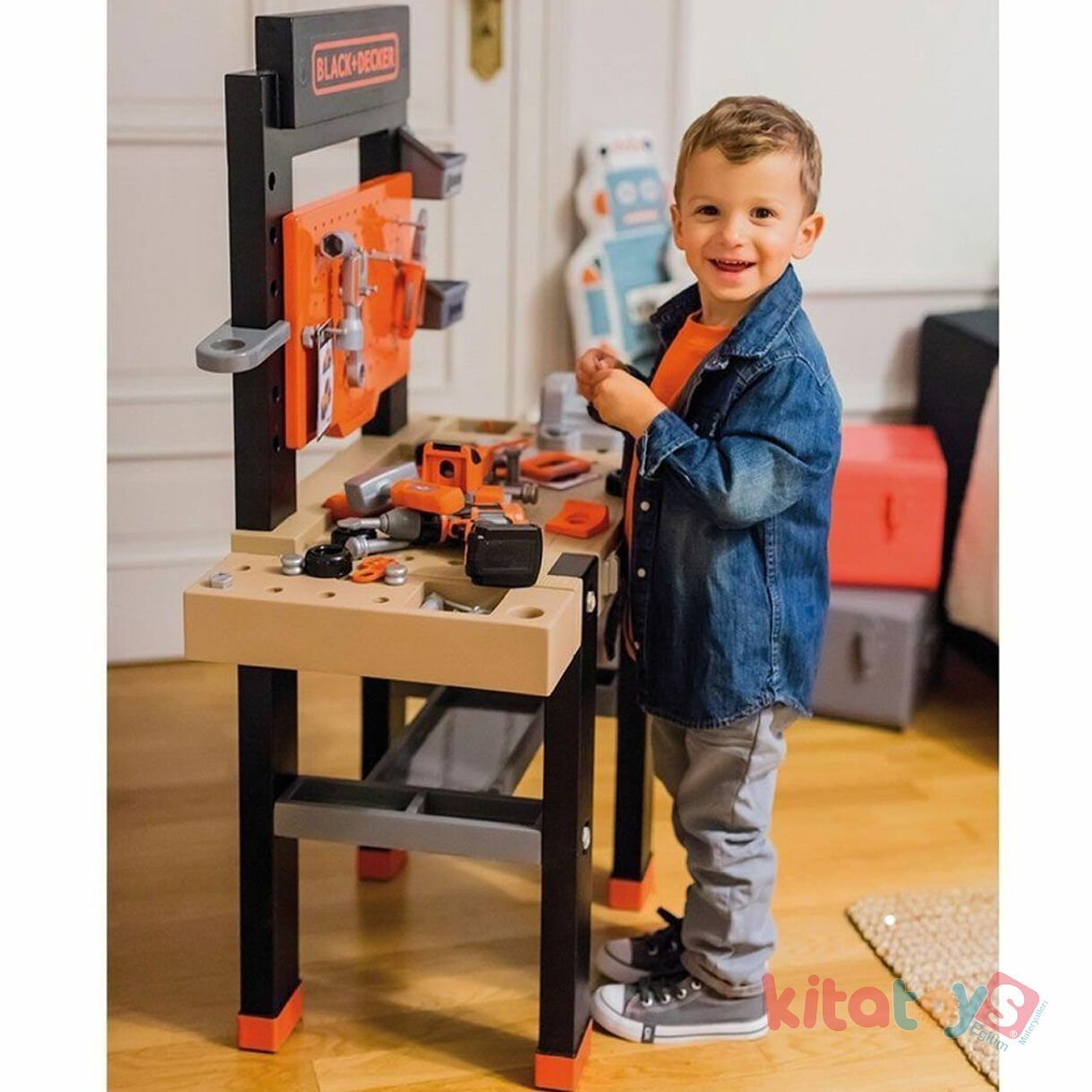 Black+Decker Tamir Tezgahı Seti Smoby (Oyuncak Bricolo Center Workbench Takımı) 7600360727