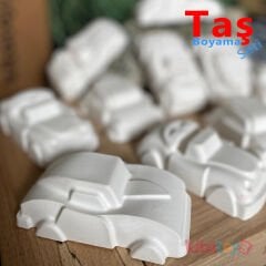 3D Arabalar Taş Boyama Seti 12 Adet  (Sağlam Taş Tozu Araçlar) Sanat