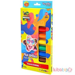 Yüz Boyası 10'Lu Ruj Kalem Tipi Boyama NC-213