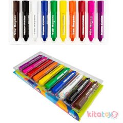 Yüz Boyası 10'Lu Ruj Kalem Tipi Boyama NC-213