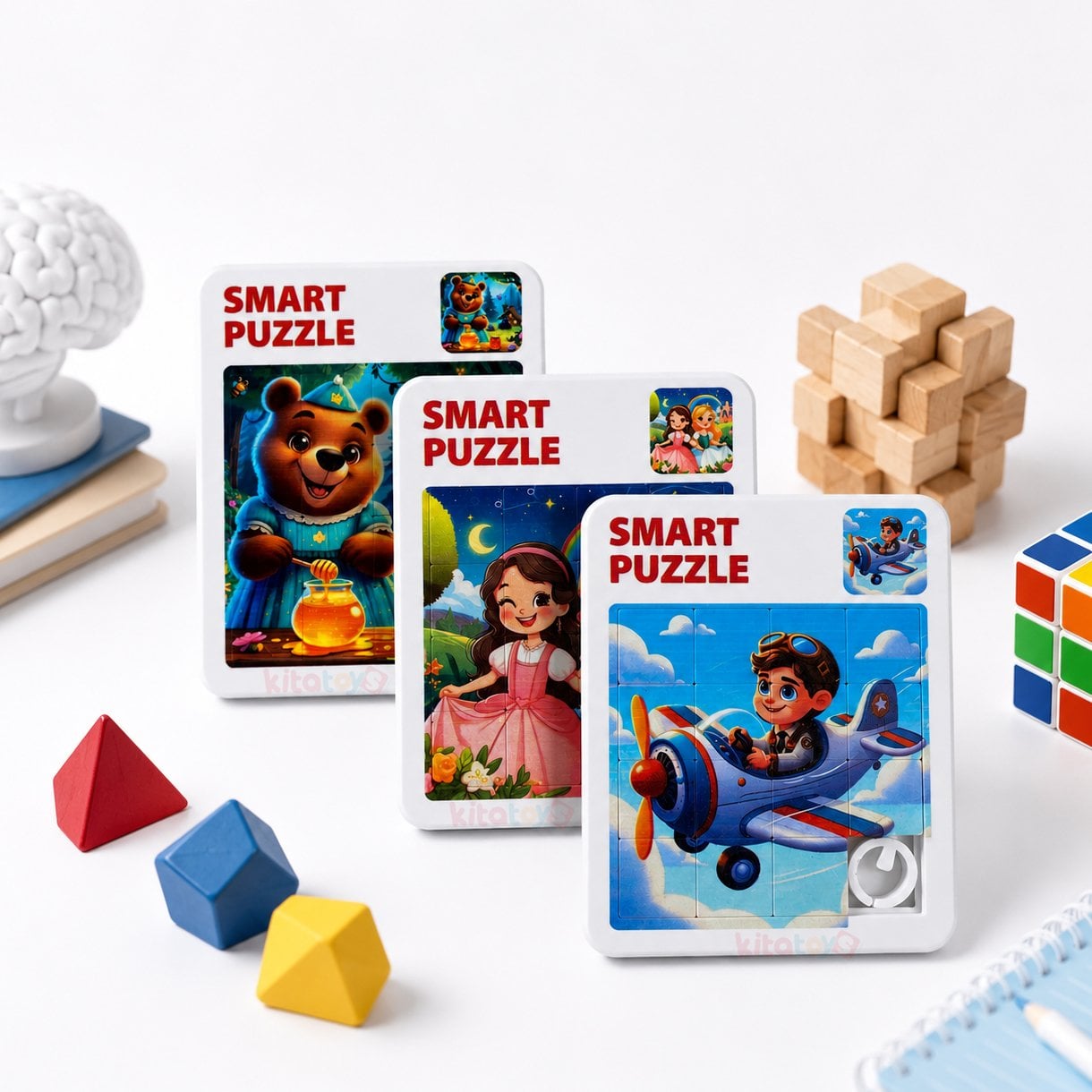 Kaydırmalı Puzzle Oyunu 4x4 BÜYÜK Boy (Sürüklemeli) Smart Yapboz