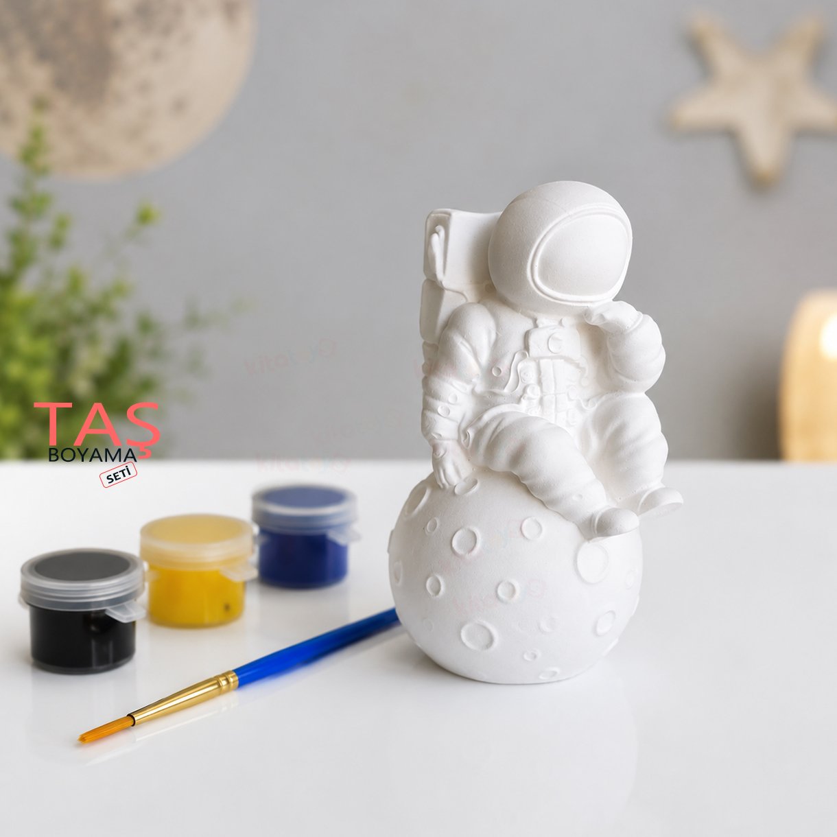 Taş Boyama Seti ASTRONOT 3 Boyutlu (3D Uzay Temalı Taş Tozu Objeleri)
