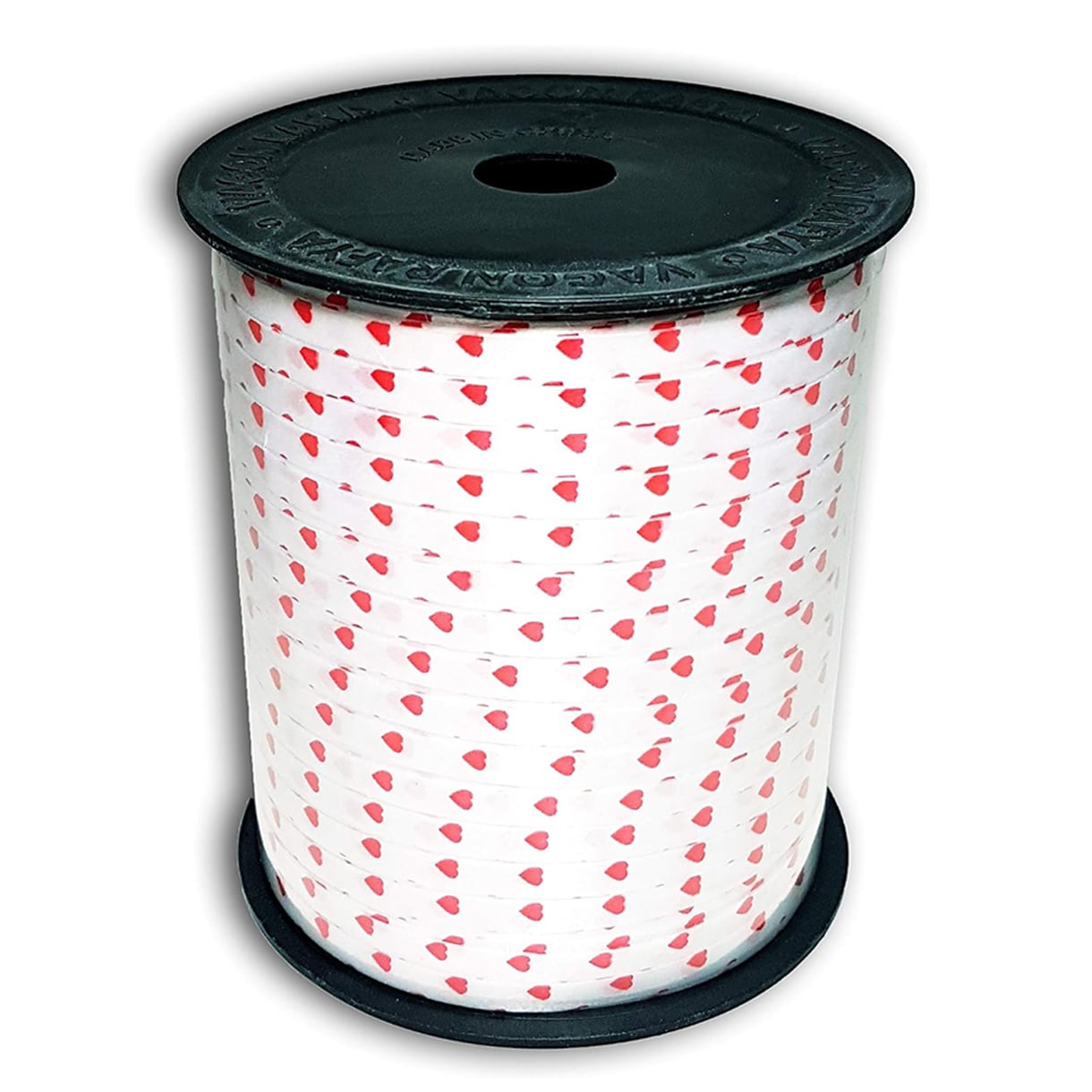 Rafya Şerit İp KALPLİ 5 mm X 200 metre (Beyaz)