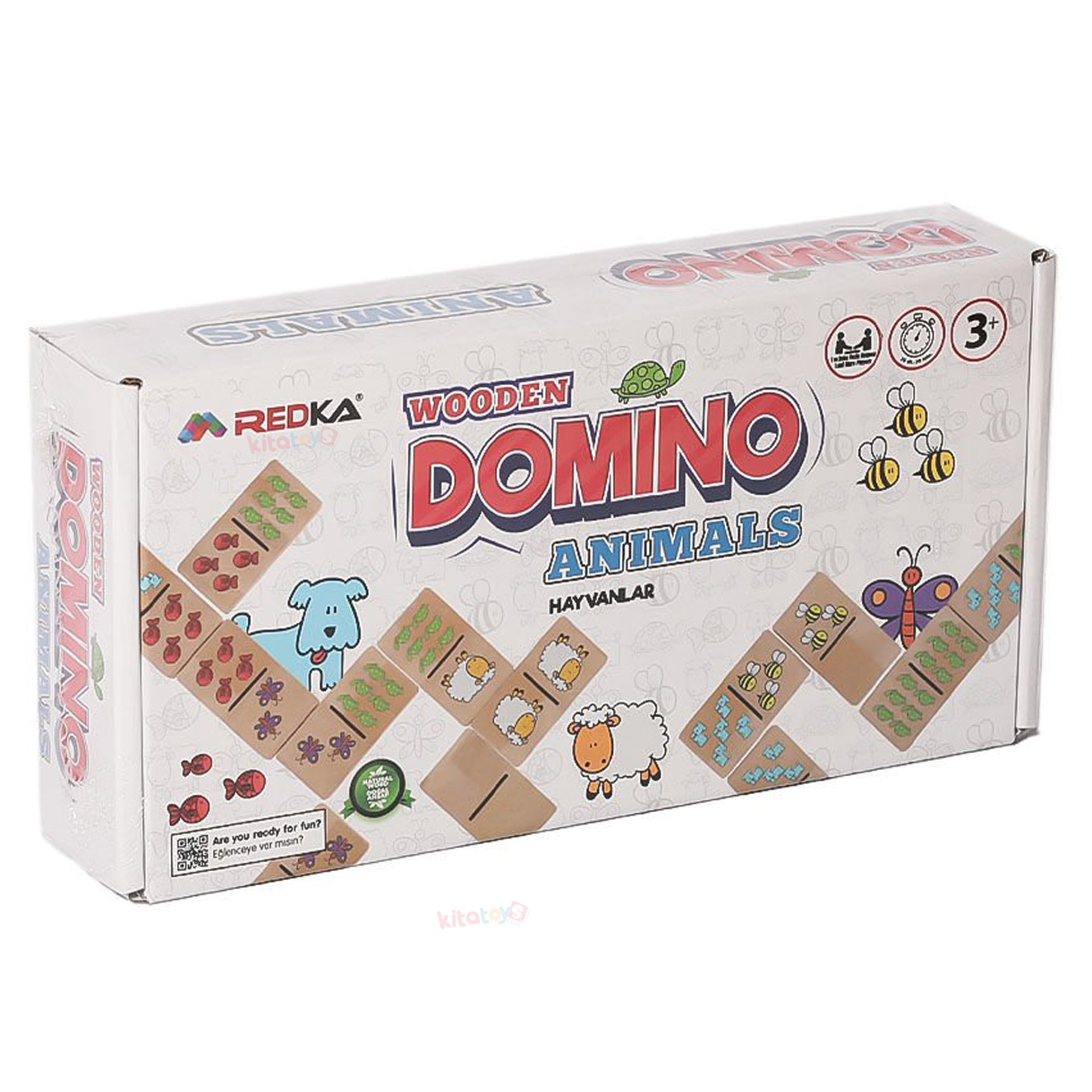Ahşap DOMİNO 28 Parça HAYVANLAR (Animals) Eşleştirme Oyunu RD5648
