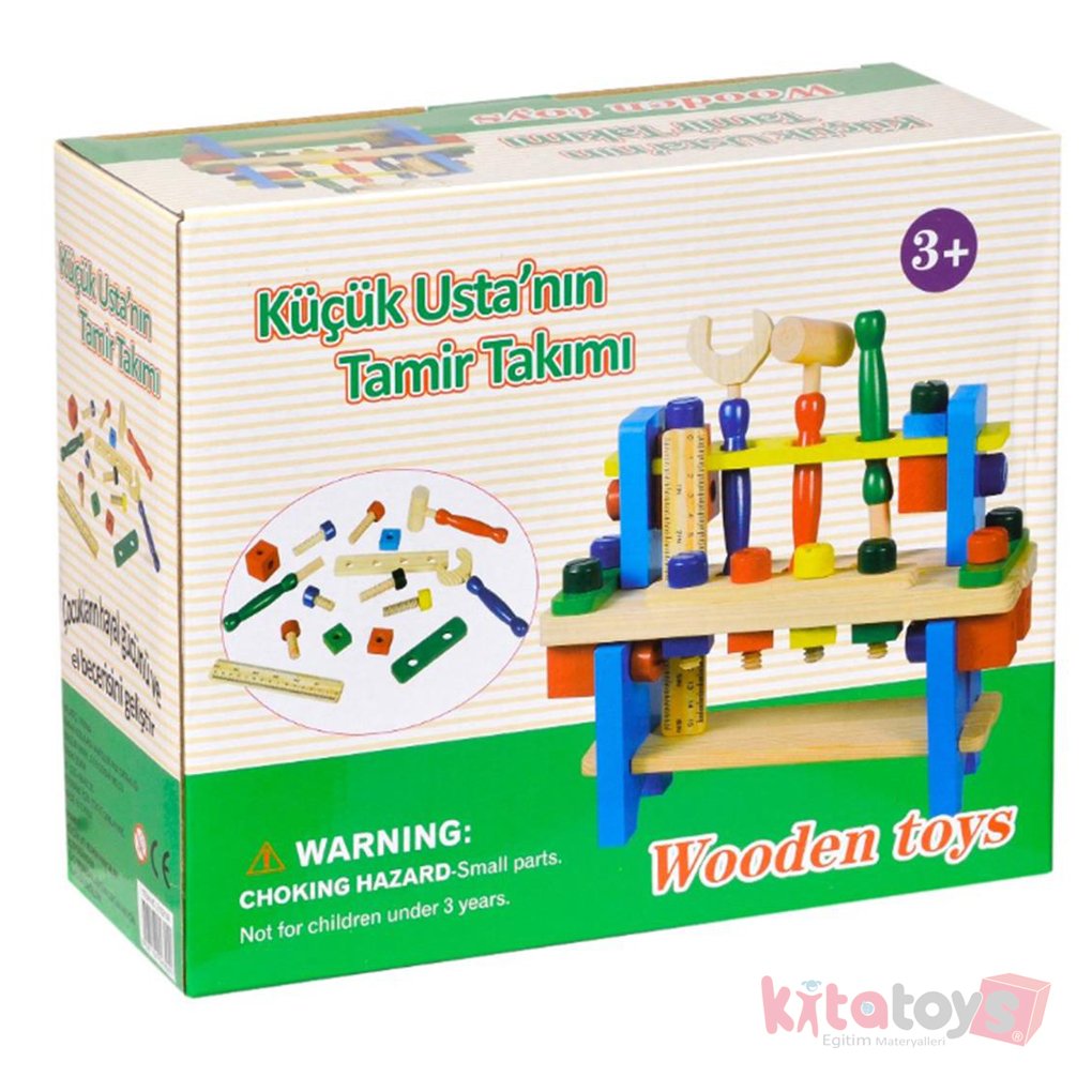 Küçük Ustanın Tamir Takımı (Ahşap Oyuncak Masası Seti) Wooden Toys