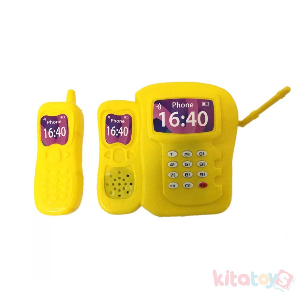 Telefon (Eğitici Işıklı Sesli Telsiz Oyuncak) Plastik