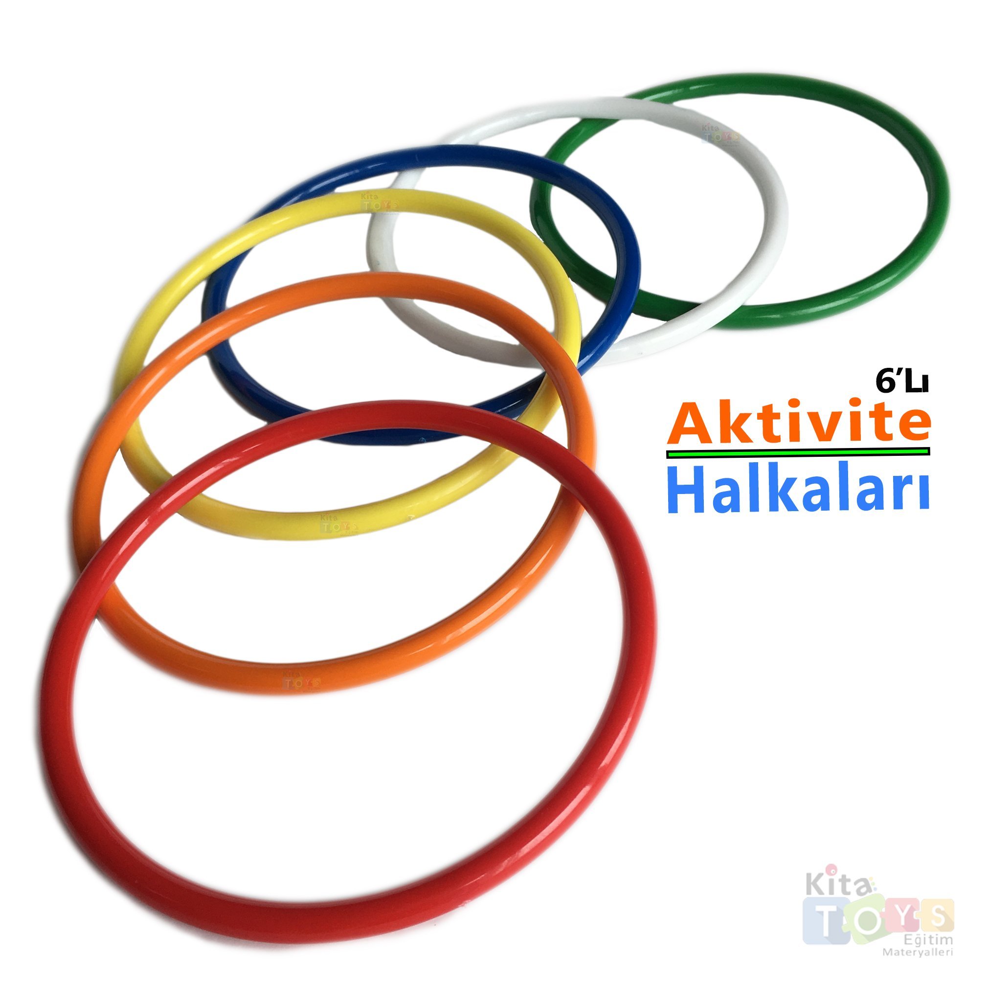 Aktivite Halkaları 6 Renk (Plastik Eğitici Çemberler)