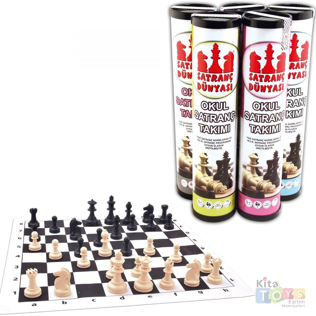 Satranç Dünyası Rulo-Çantalı (Orta Boy) Karton Takımı Seti