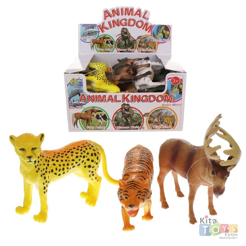 Vahşi Hayvanlar Seti 12'Li BOX YS2689 (Oyuncak Orman Hayvanları)
