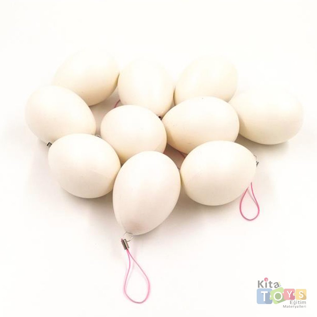 Yumurta İpli 10 Adet Süs (Boyama Objesi Sanat Malzemeleri) 7051