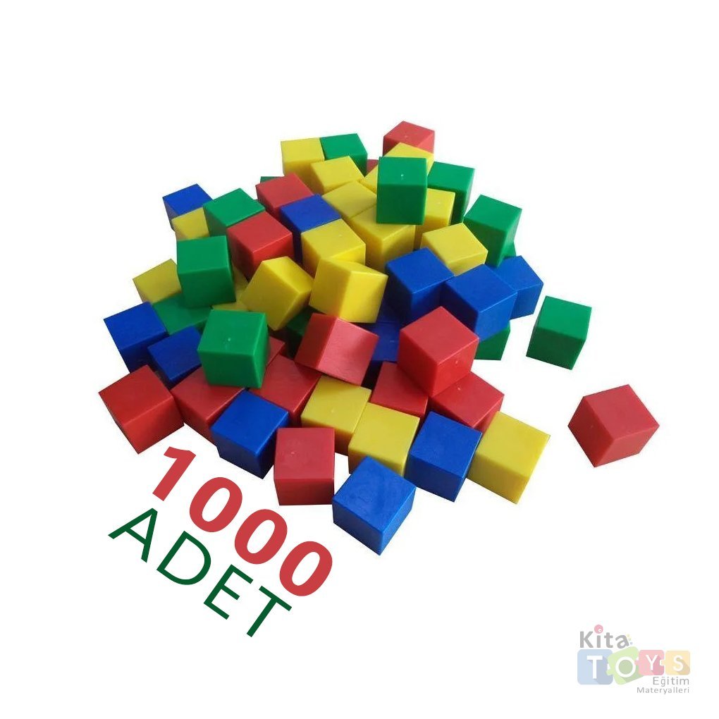 1 cm Birim Küpleri (1000 Adet) Sayı Seti Plastik