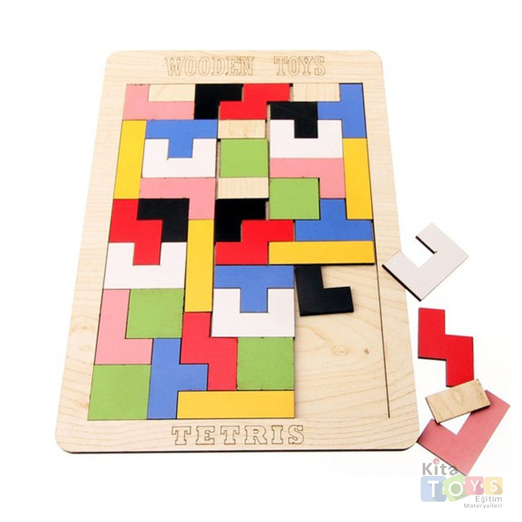 Ahşap Tetris Blokları (Eğitici Puzzle) Eğitim Materyalleri