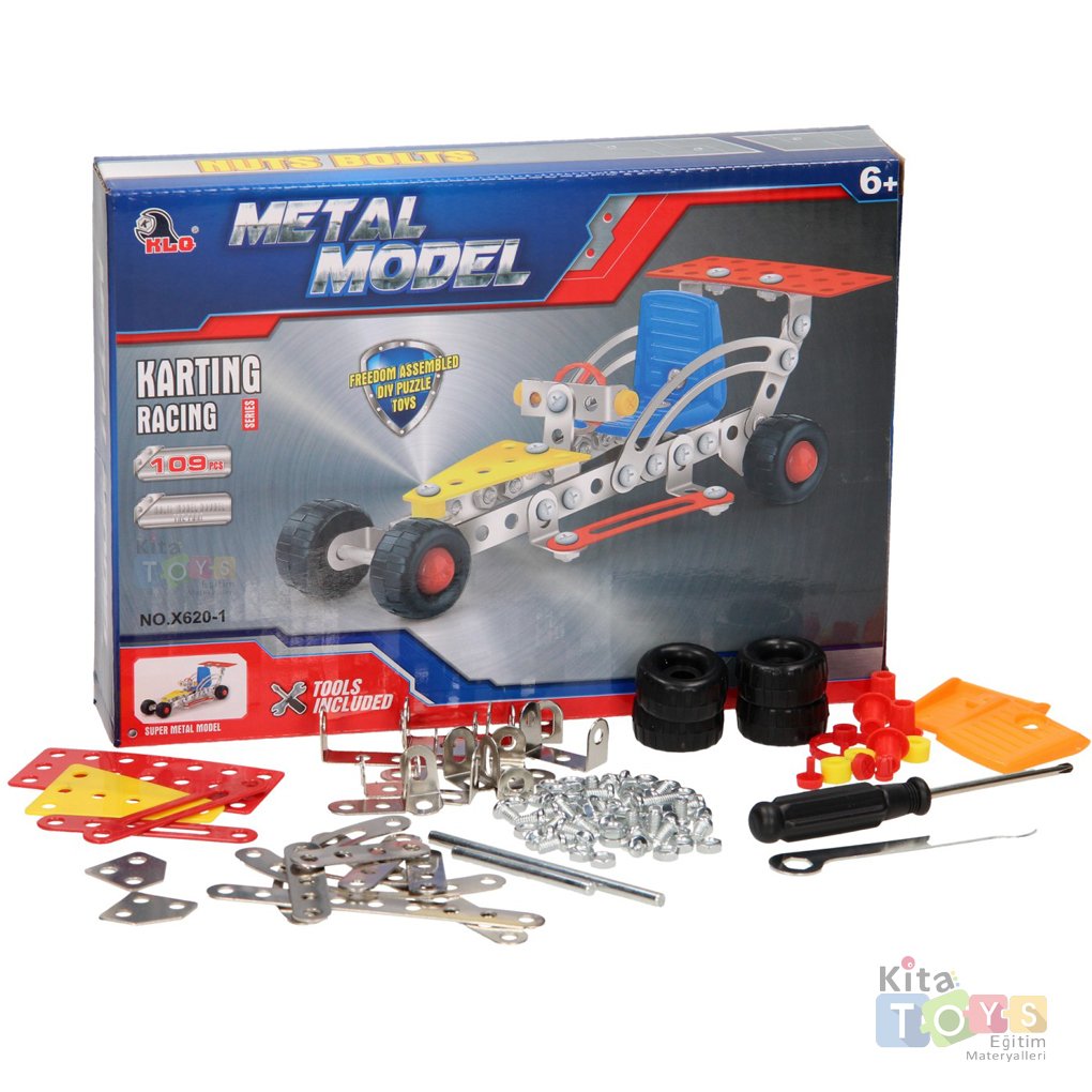 Metal Karting Dıy Model 109 Parça (STEM Yarış Araçı) Construction