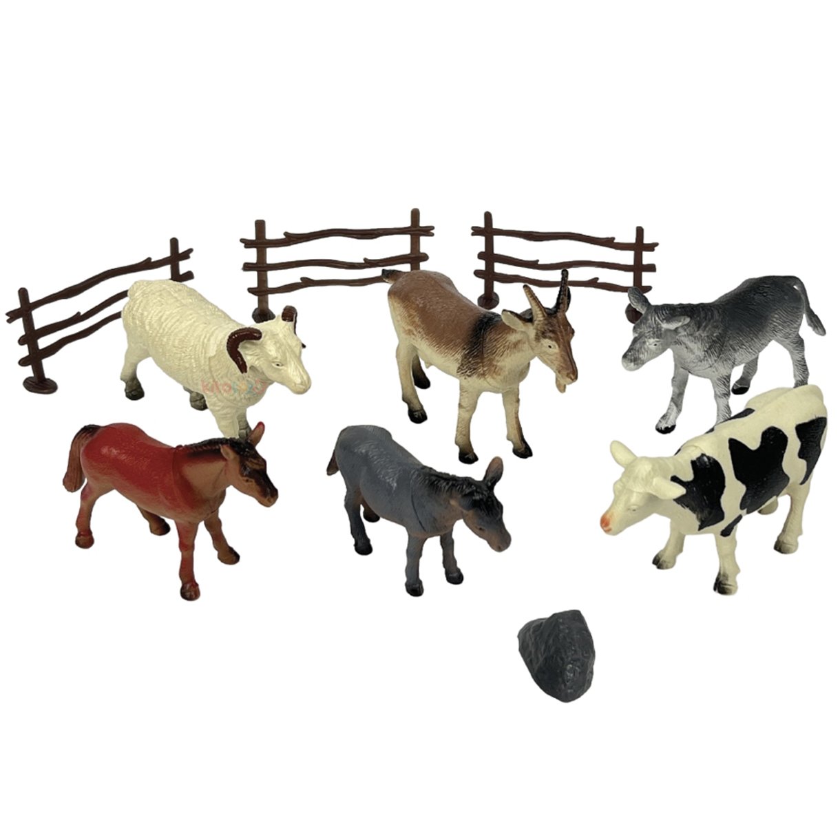 Çiftlik Hayvanları Seti 10 Parça (Oyuncak Evcil Hayvanlar) ORTA