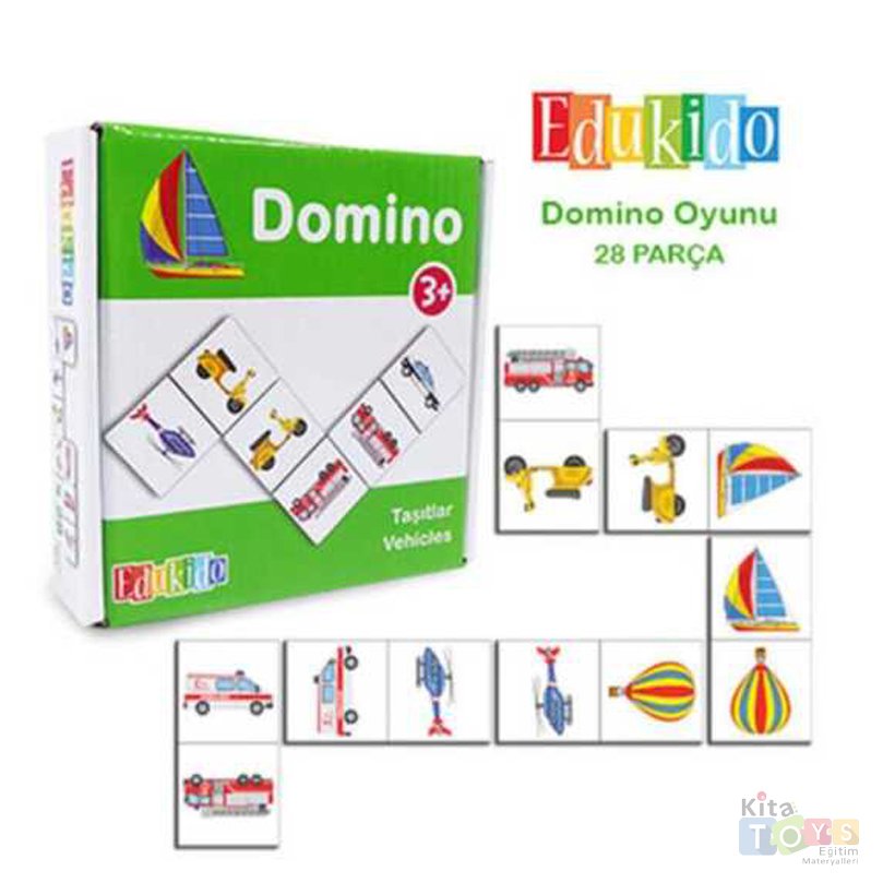 Domino Taşıtlar Kart Oyunu (Anaokulu Oyuncakları) 3010