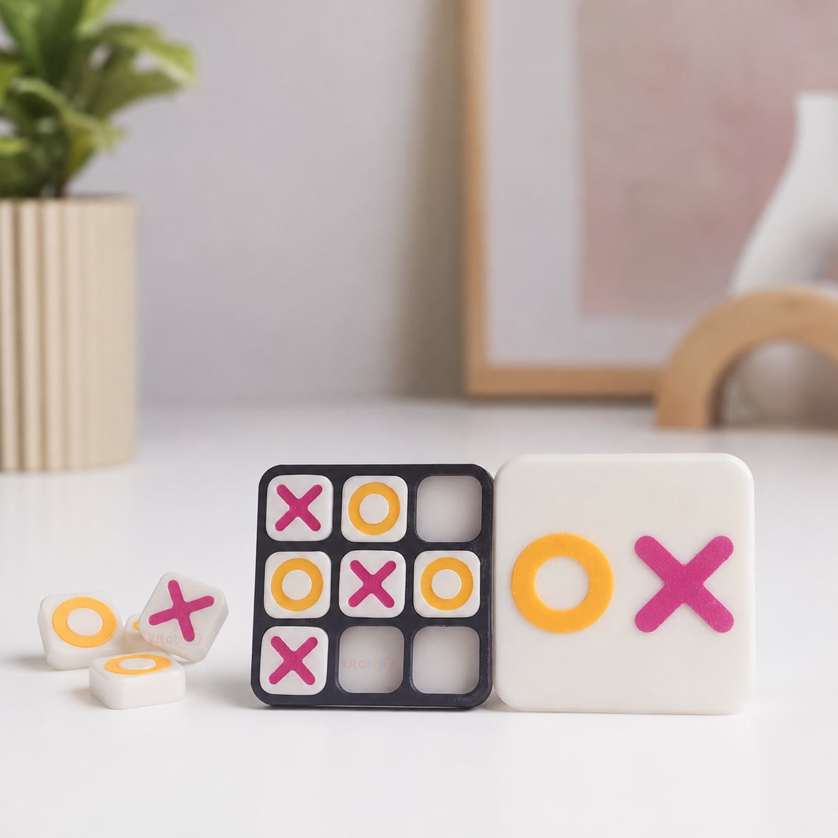 XOX Oyunu Cep Boy 6x6 cm (Tic Tac Toe) SOS Eğitici Oyuncak