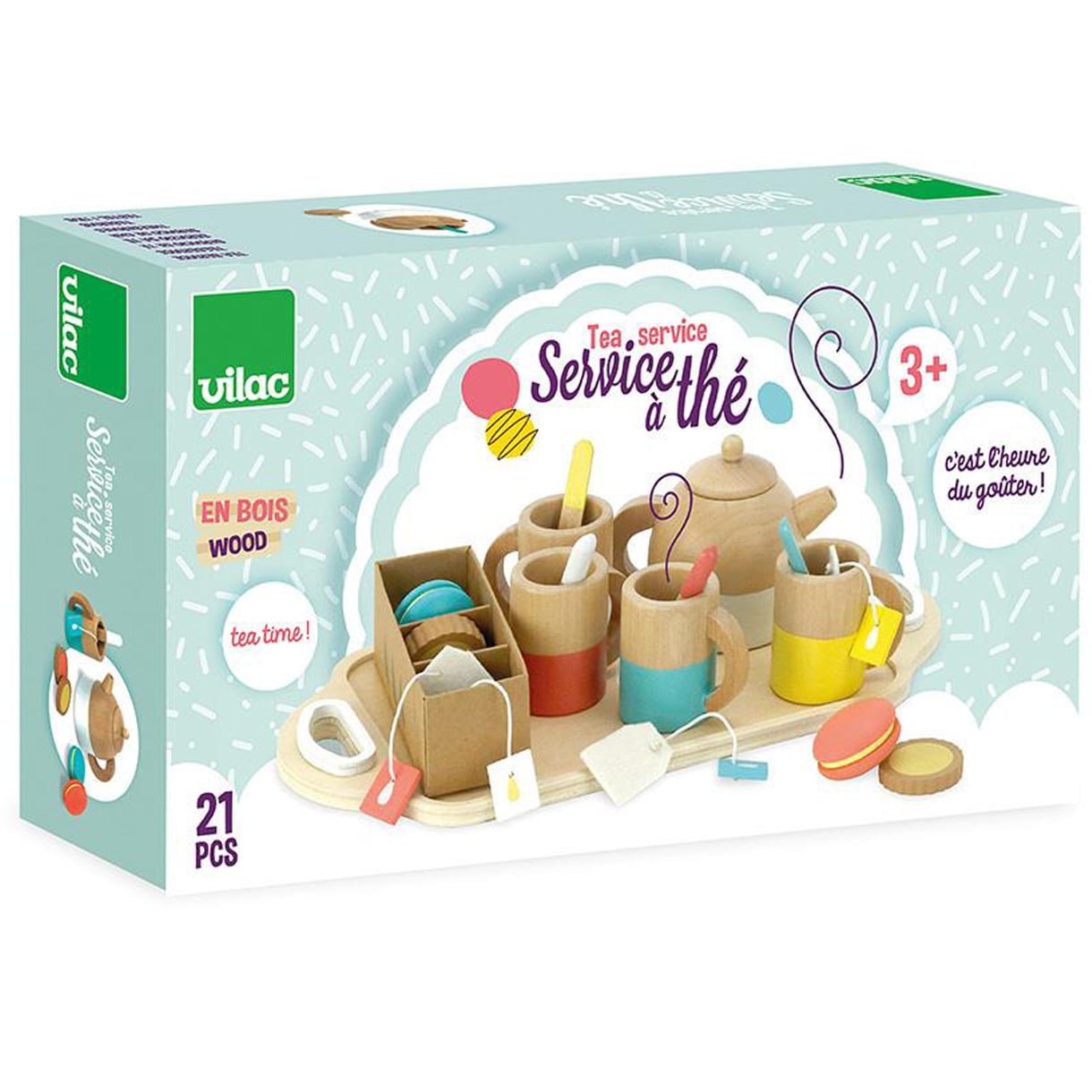 Ahşap Çay Seti (Çaydanlık) Vilac 8164 Tea Service