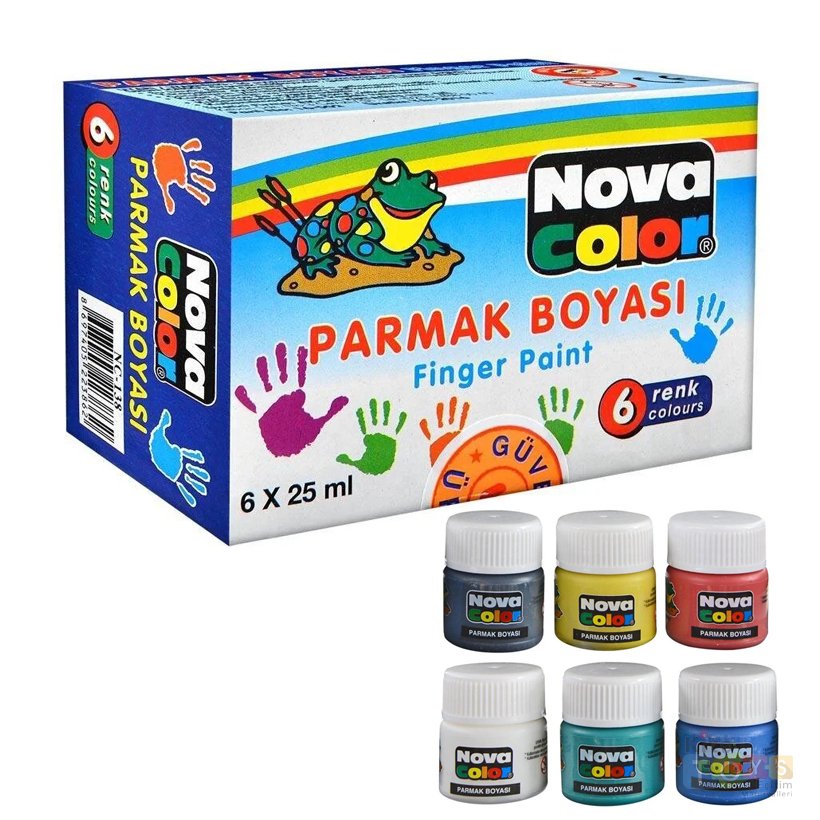 Parmak Boyası 6'Lı Paket 6x25 ml