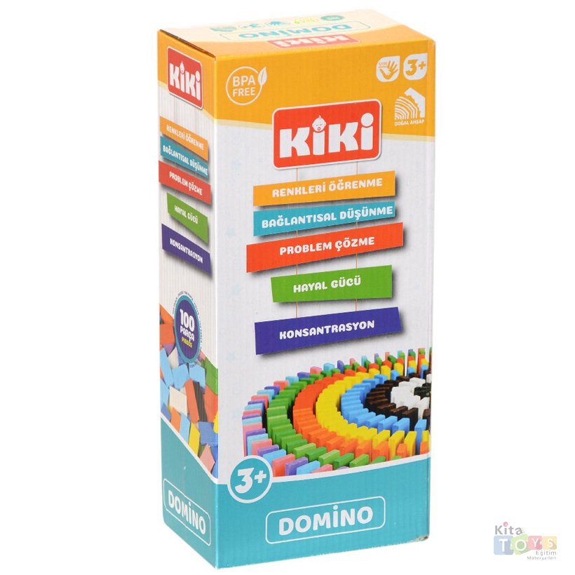 Ahşap Domino (100 Parça) Eğlenceli Beceri Oyunu