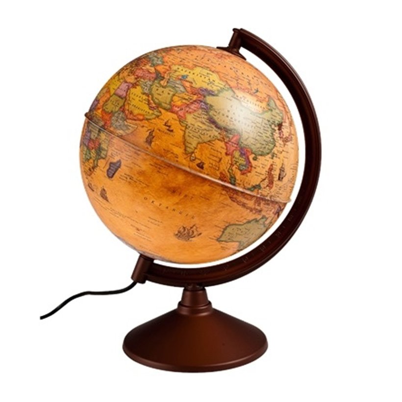 Işıklı Antik Küre 20 cm (46202 Gürbüz Dünya Maketi)