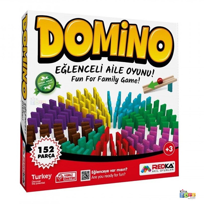 Ahşap Domino 152 Parça (Beceri Oyuncak) 4456 Redka