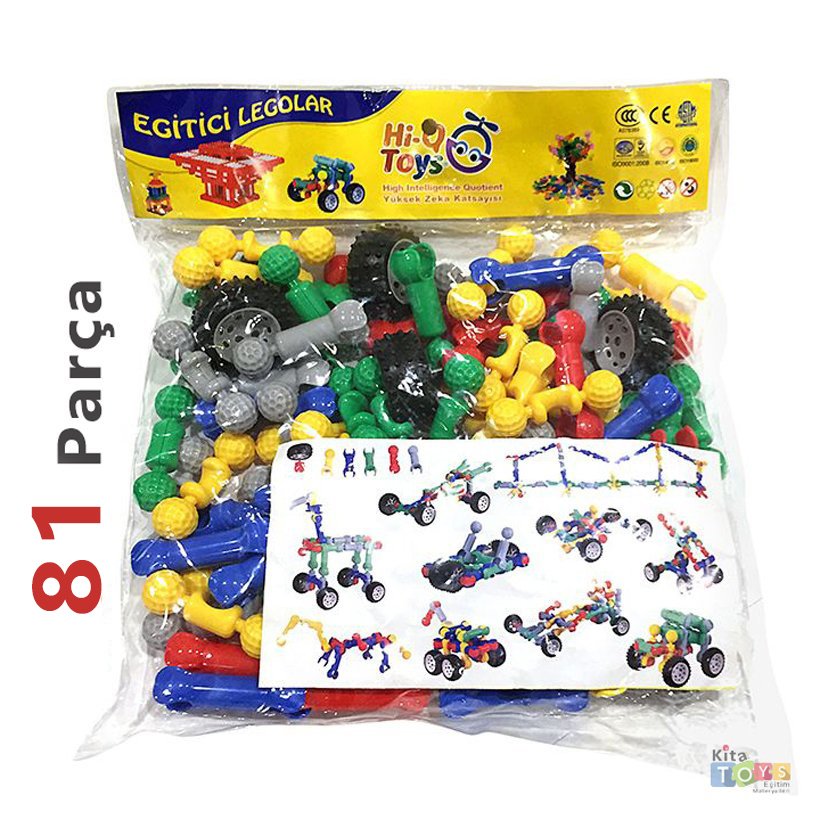 Tekerlekli Zoob Lego Eğitici Oyuncak