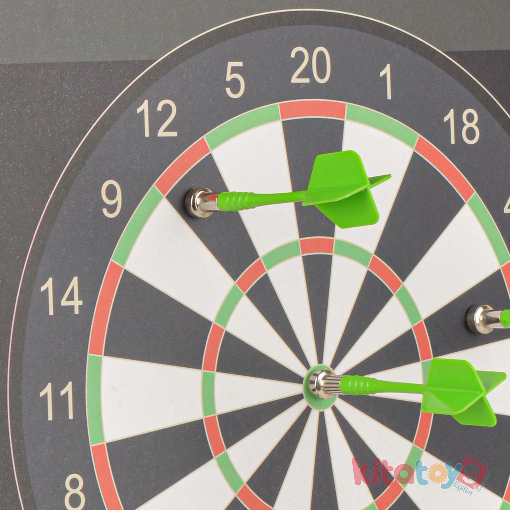 Manyetik Dart Tahtası Seti 30 cm LC (Mıknatıslı Eğlenceli İğnesiz Hedef Oyunu)