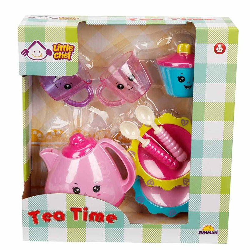 Simli Çay Seti-Little Chef 02764 Plastik Oyuncak