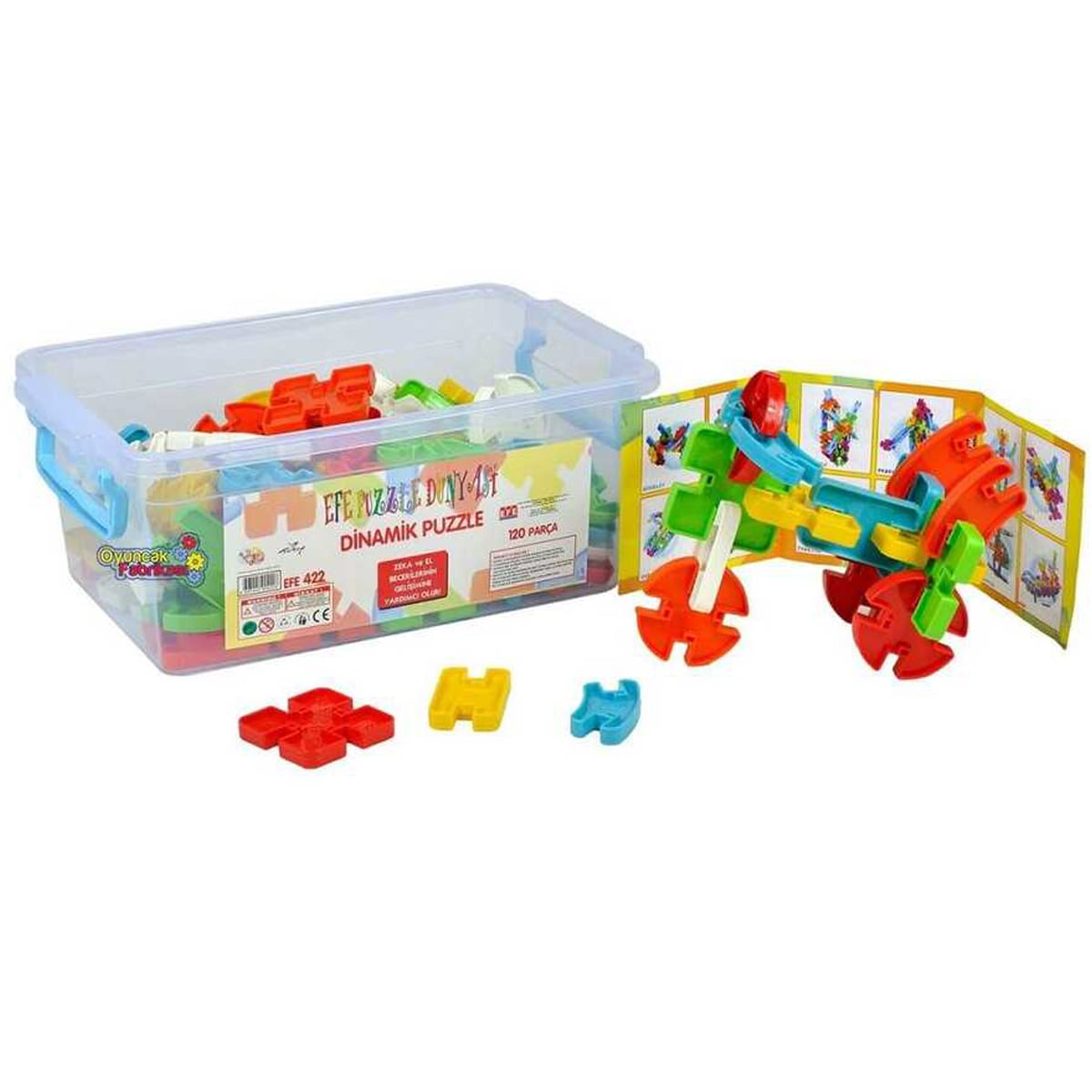 Dinamik Puzzle 120 Parça (Eğitici Building Bloklar Lego) 422