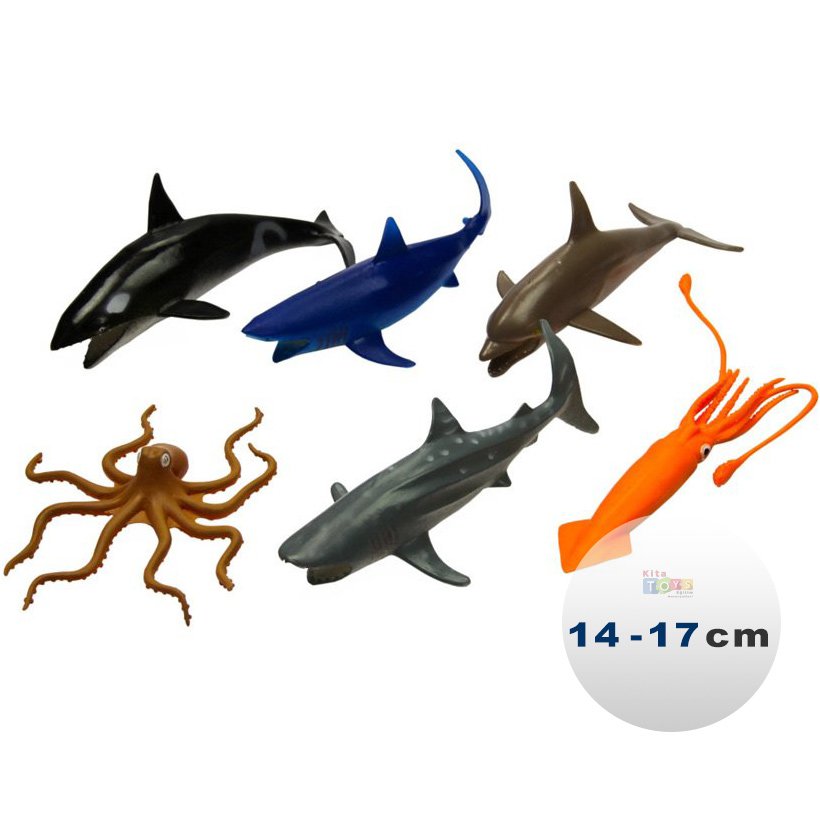 Deniz Hayvanları Seti 6'Lı (Okyanus Su Hayvanı)