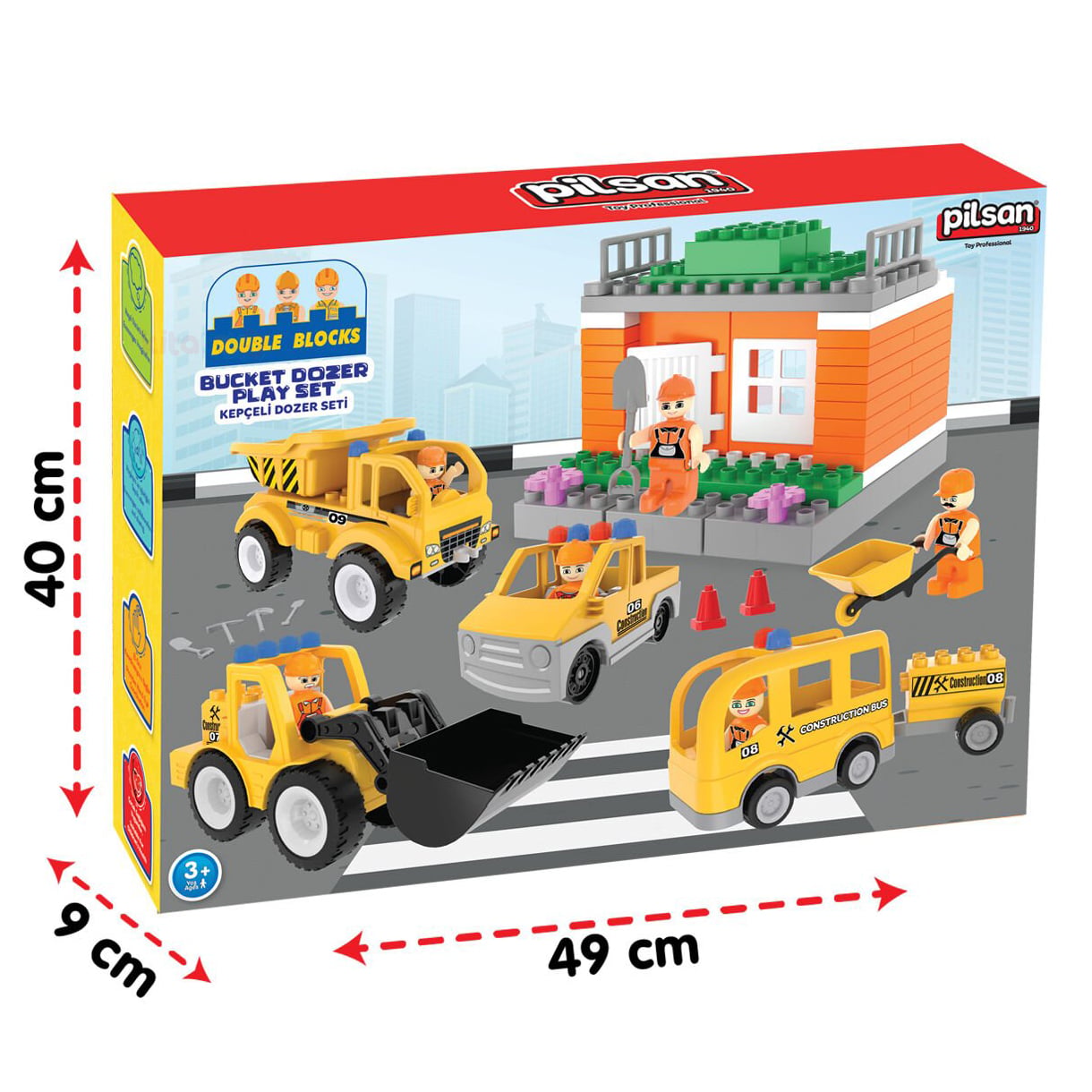 Double Blocks Kepçeli Dozer Seti (Pilsan İnşaat Araçları)